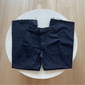 High Rise Wide-Leg Dark Blue Denim Jeans Zara Women’s Size 6